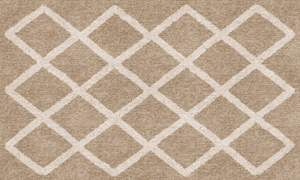 Custom Vinyl Floor Mats - Natural Cream Patterned Antique Lay Flat Mat –  BSEID